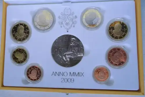 rare Vatican / Vatican KMS jeu de pièces de cours Coin Set 2009 PP (107765)