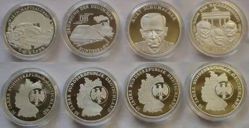 Collection 50 ans RFA avec 8 médailles d'argent 999/1000 PP (145279)