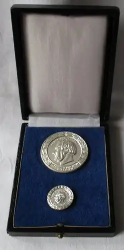 DDR Ernst Moritz Andtt Médaille 1968-1971 Front national de l'argent de 900 (136353)