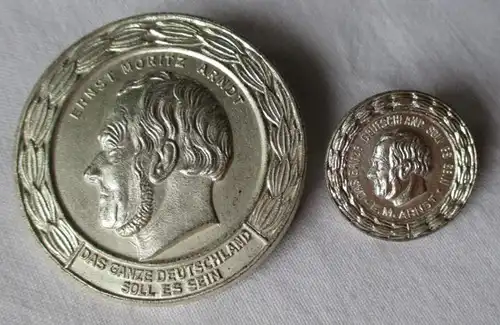 DDR Ernst Moritz Andtt Médaille 1968-1971 Front national de l'argent de 900 (136353)