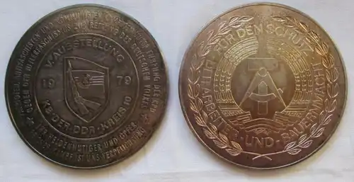 Sécurité nationale Médaille V.Exposition KB de la RDA Kreis 10 1979 (123955)