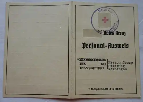 Croix-Rouge allemande Détection du personnel de la RDC + insigne sœur 1945 (13552)