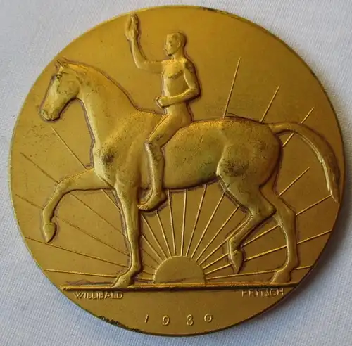 Médaille Reichsverband für Züdung und Essährsblatts allemand Wwarblang 1930 (13236)
