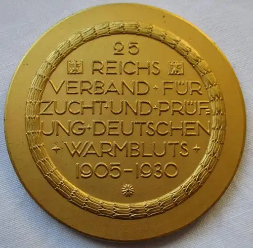 Medaille Reichsverband für Zucht und Prüfung deutschen Warmbluts 1930 (132386)