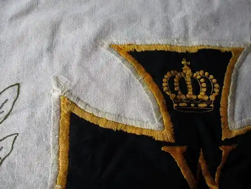 bestickter Patriotika Kissenbezug Eisernes Kreuz 1914 1. Weltkrieg (122792)