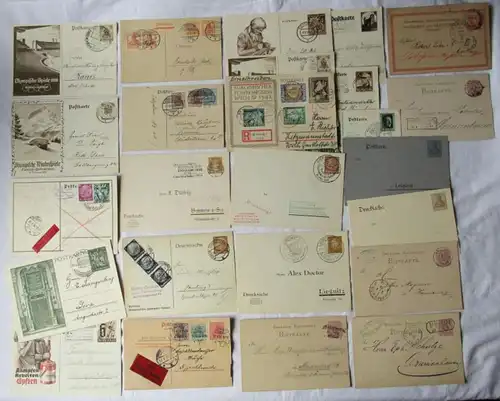collection complète intéressante de 92 objets entiers Allemagne avant 1945 (126604)