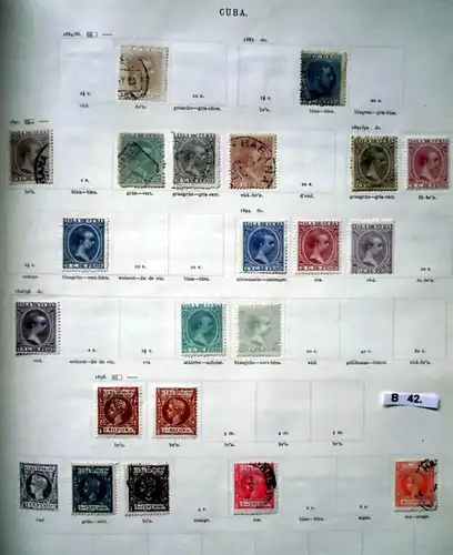 belle collection de timbres de haute qualité La Havane 1873 à 1899