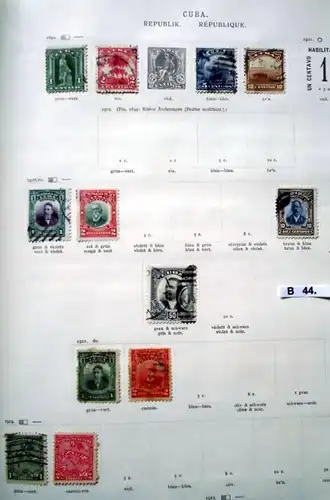 belle collection de timbres de haute qualité La Havane 1873 à 1899