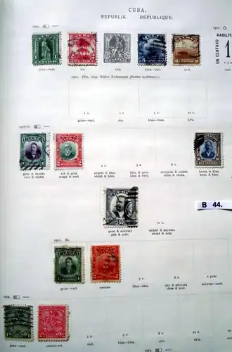 schöne hochwertige Briefmarkensammlung Havanna 1873 bis 1899