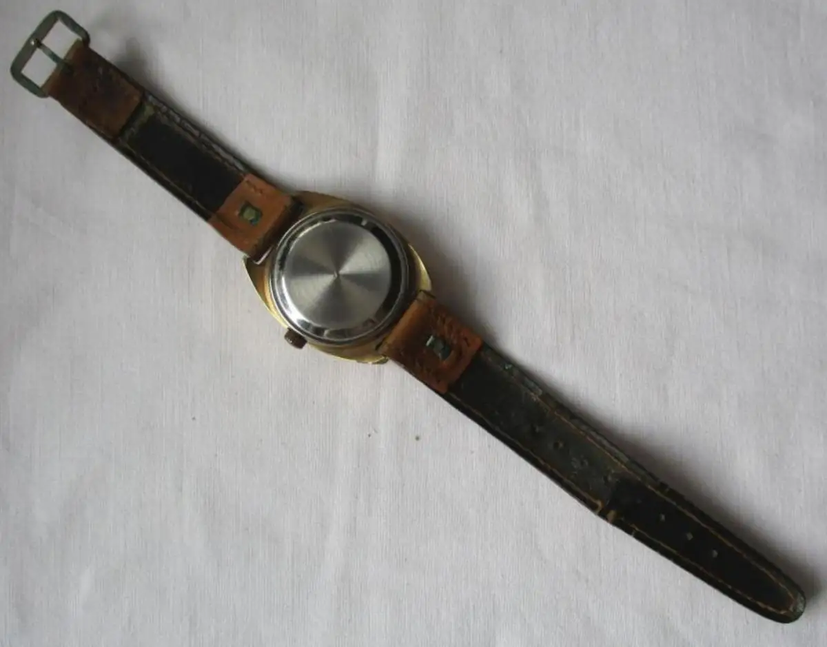 elegante GUB Glashütte Armbanduhr Spezichron 22 Rubis Datumsanzeige (140564) 3