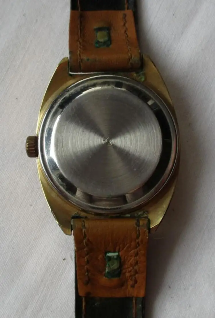 elegante GUB Glashütte Armbanduhr Spezichron 22 Rubis Datumsanzeige (140564) 4