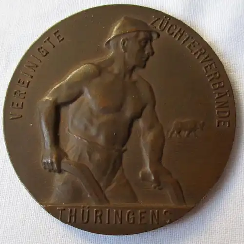 Medaille Vereinigte Züchterverbände Thüringens im Originaletui (132383)
