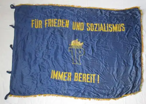 rare drapeau de RDA amitié pionnière "Otto Buchwitz" Hainewalde (101402)