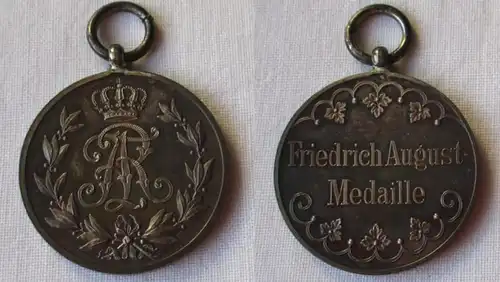 Sachsen Friedrich August Medaille Silber im Originaletui (129088)