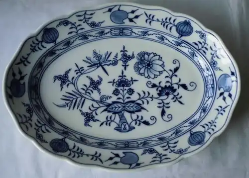 Meissen Porzellan Zwiebelmuster schöne große Beilagenplatte 36 cm (117908)