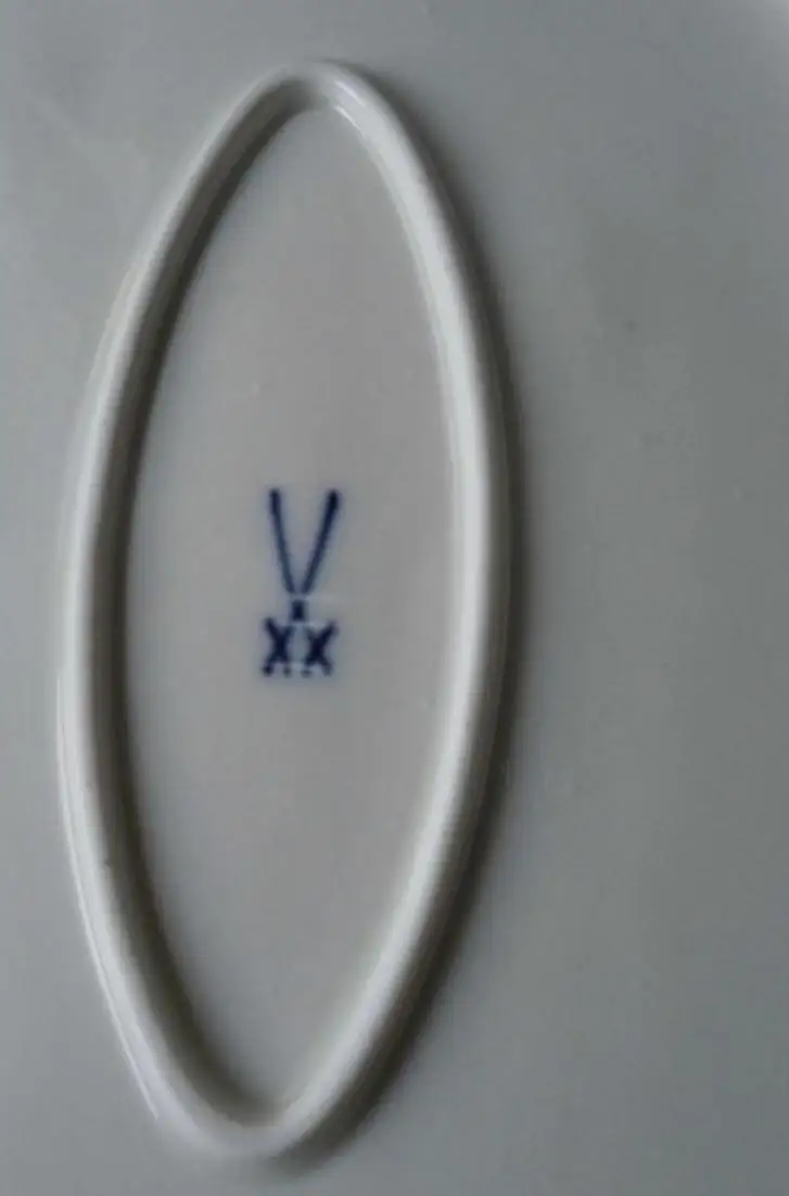 Meissen Porzellan Zwiebelmuster schöne große Beilagenplatte 36 cm (117908) 4