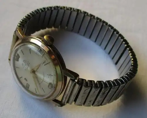 bracelet en verre rare montre homme automatique 67/1 avec bracelets en métal (124704)