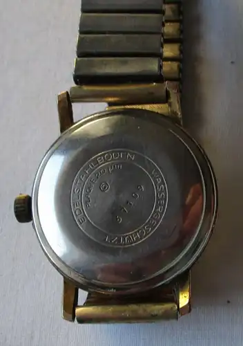 seltene Glashütte Herren Armbanduhr Automat 67/1 mit Metallarmband (124704)