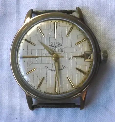 seltene Glashütte Herren Armbanduhr Automat mit Etui (112861)