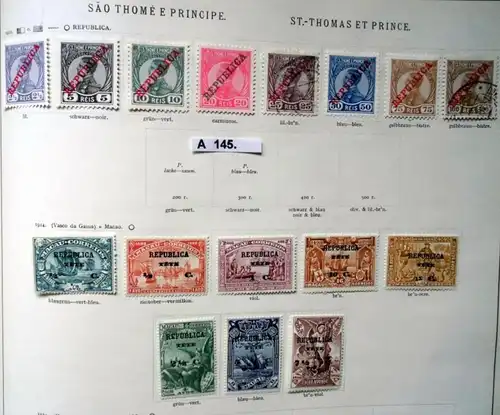 belle collection de timbres de haute qualité São Tomé et Príncipe portug. Propriété