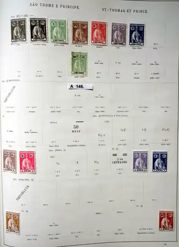 schöne hochwertige Briefmarkensammlung São Tomé und Príncipe portug. Besitzung
