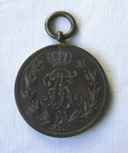 Sachsen Friedrich August Medaille Bronze im Originaletui (109546)