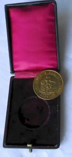 médaille de bronze rare 50e anniversaire d'affaires de Wroclaw 1896 (111177)