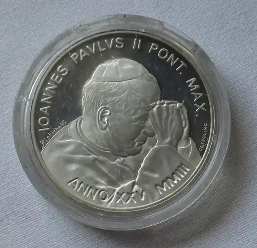 10 Euro Vatican 2003 PP "25e année pontificale Jean Paul II." Box (134710)