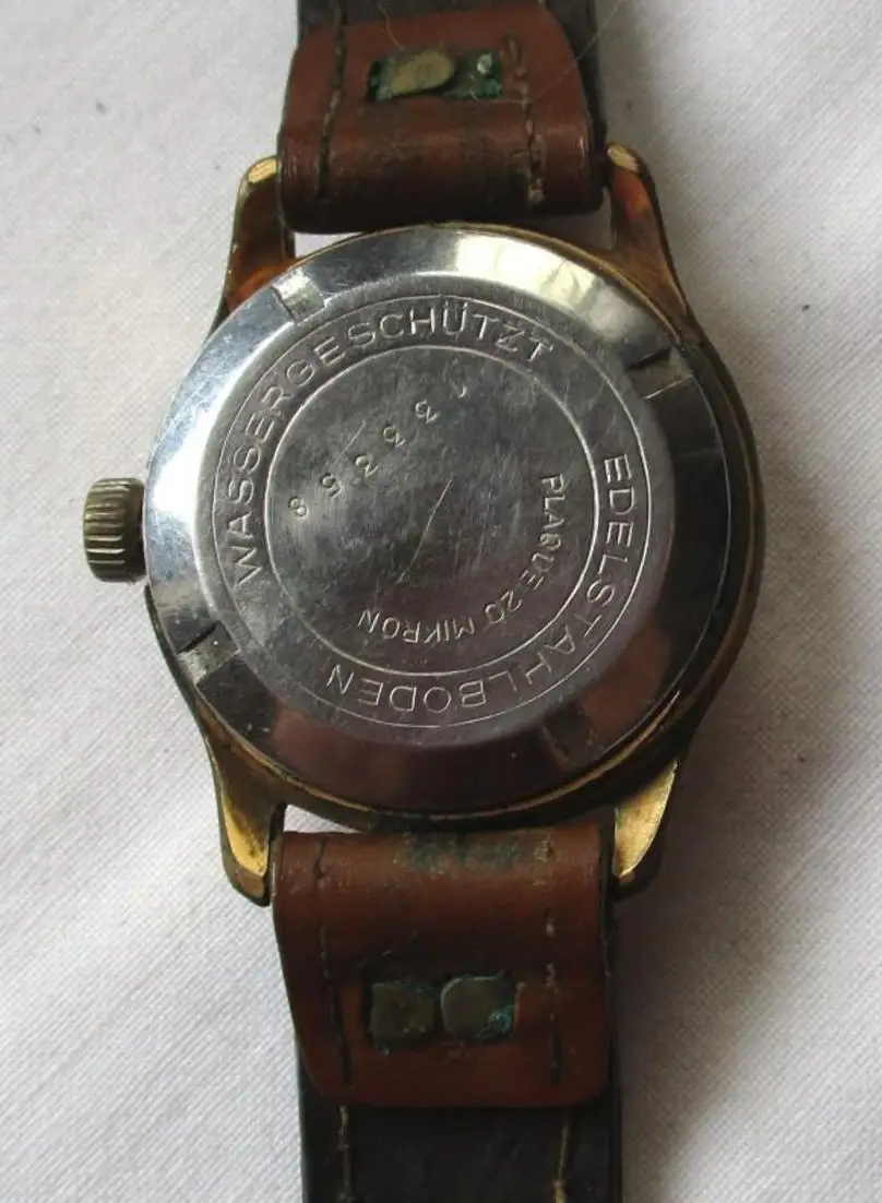 GUB Glashütte Armbanduhr 17 Rubis Kaliber 60.1 Handaufzug (140871) 3
