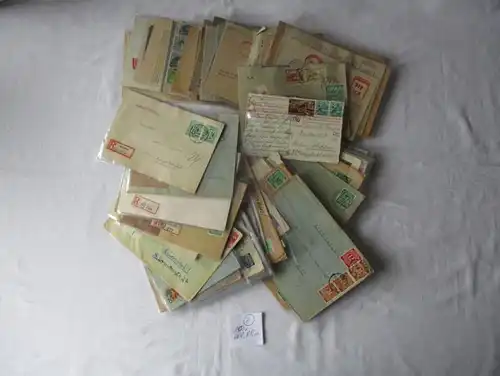 Sammlung von 100 alten postalischen Belegen DDR, SBZ usw. (126274)