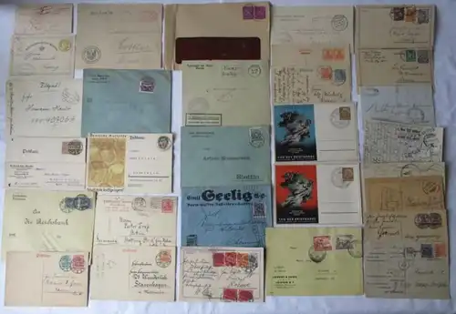 Sammlung von 100 Briefen, Karten, postalische Belege Deutsches Reich (124803)