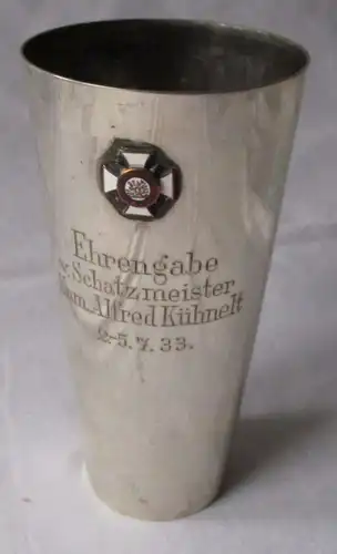 alter Becher 835er Silber Schützenbund Kreis Teltow Ehrengabe 1935 (104864)