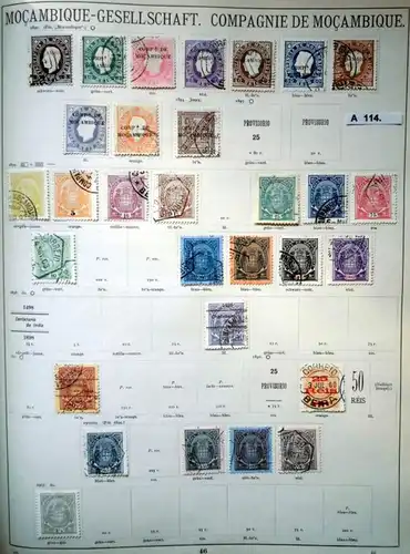 schöne hochwertige Briefmarkensammlung Mozambique portugiesische Besitzung