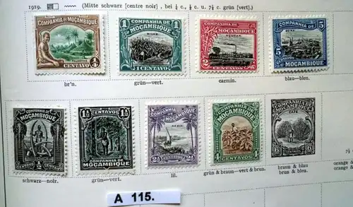 schöne hochwertige Briefmarkensammlung Mozambique portugiesische Besitzung