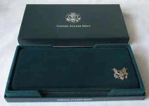 3x 1 dollar argent pièce Proof USA 1994 U.S. Vétérans PP + Box (125822)
