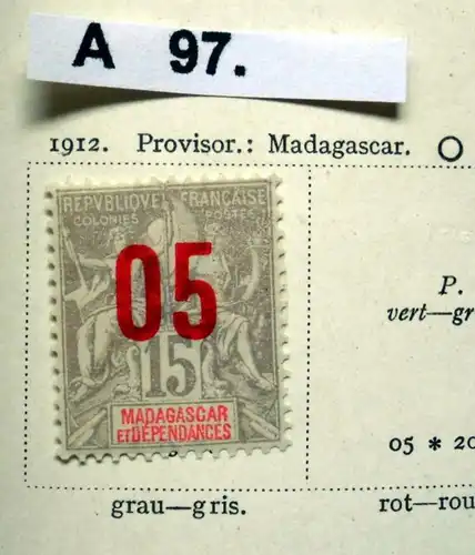 belle collection de timbres de haute qualité Madagascar possession française à partir de 1891