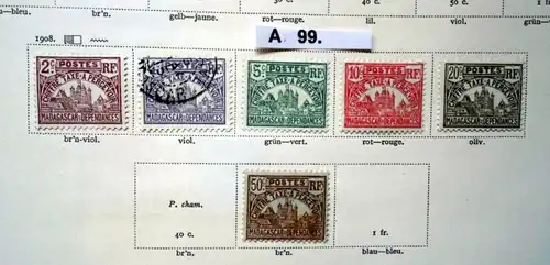 belle collection de timbres de haute qualité Madagascar possession française à partir de 1891