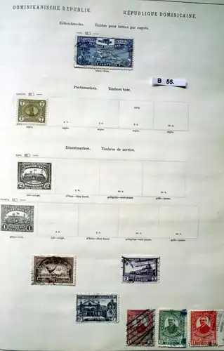 belle collection de timbres de haute qualité Dominique République dominicaine