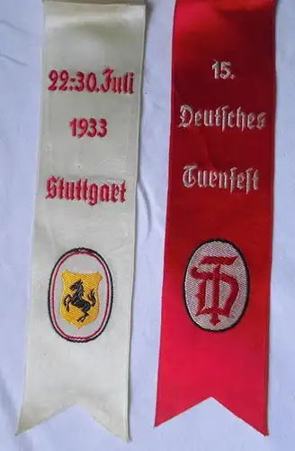 26 alte Vivat Bänder von Deutschen Turn- und Sportfesten 1899 bis 1933 (106340)