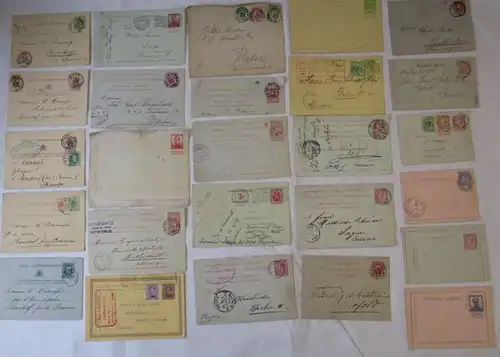 Sammlung 158x Ganzsachen Briefe & Postkarten Belgien oft vor 1900 (109685)