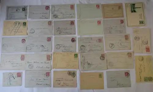 Collection 158x Plein de lettres & cartes postales Belgique souvent avant 1900 (109685)