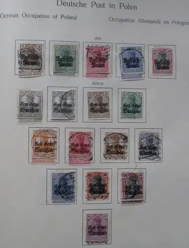 timbres volumineux Collection occupation allemande 1ère guerre mondiale (144220)