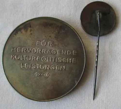 2x DDR Certificat Johannes R.-Becher-Medaille Or + Argent dans l'Etui (112195)