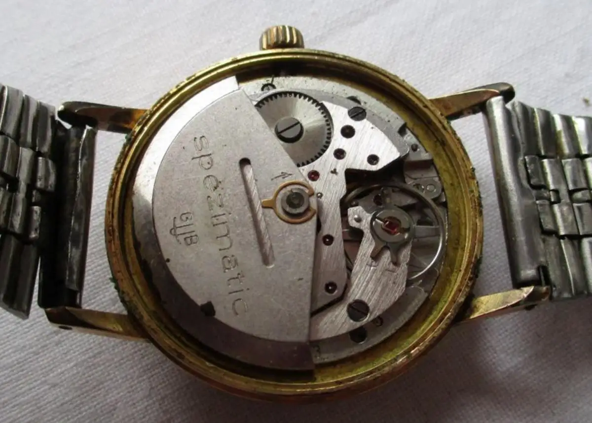 GUB Glashütte Armbanduhr Spezimatic Kaliber 75 HAU Datumsanzeige (153819) 3
