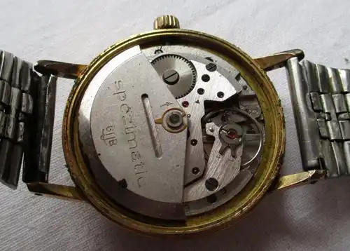 GUB Glashütte Armbanduhr Spezimatic Kaliber 75 HAU Datumsanzeige (153819)