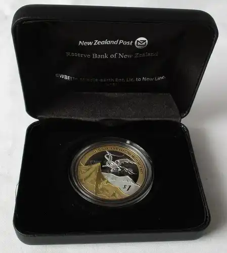 1 Dollar Silber Münze Neuseeland 2013 Der Hobbit Smaugs Einöde 1 Oz Ag (117597)