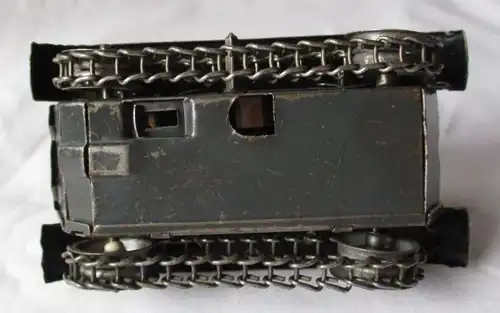 seltener Blechspielzeug Panzer Firma Gama mit Schlüsselaufzug um 1940 (126225)