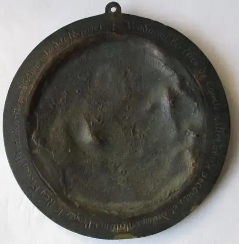 La plaque de fonte de fer Albert I. 1915 Roi de Belgique - Leon Vogelaar (124163)