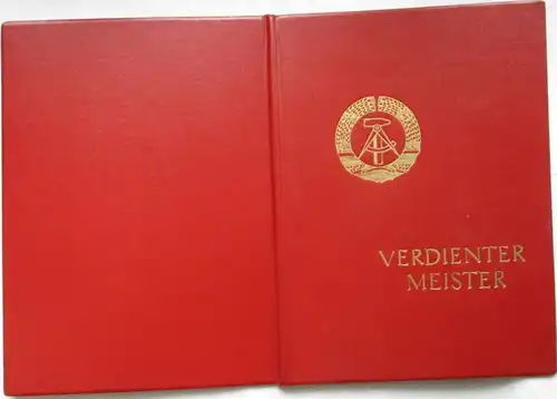 DDR Nachlass Urkunden & Orden Verdienter Meister + Verdienter Aktivist (107683)