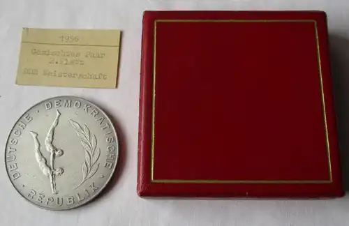 Medaille Meisterschaften der DDR Akrobatik 2. Platz Erfurt 1956 (134504)